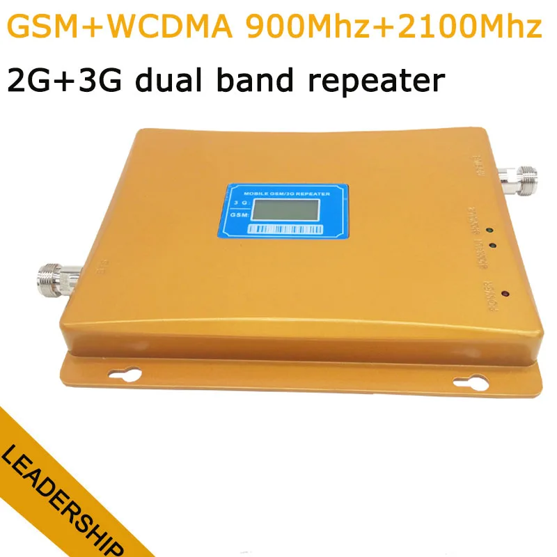 Двухдиапазонный GSM/WCDMA 900Mhz 2100mhz 65db 17db 2G 3G усилитель повторителя мобильного