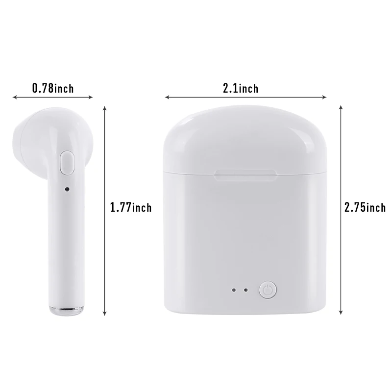 I7s TWS Мини Bluetooth Беспроводные наушники с зарядным устройством спортивные гарнитуры Android Audifonos для всех смартфонов
