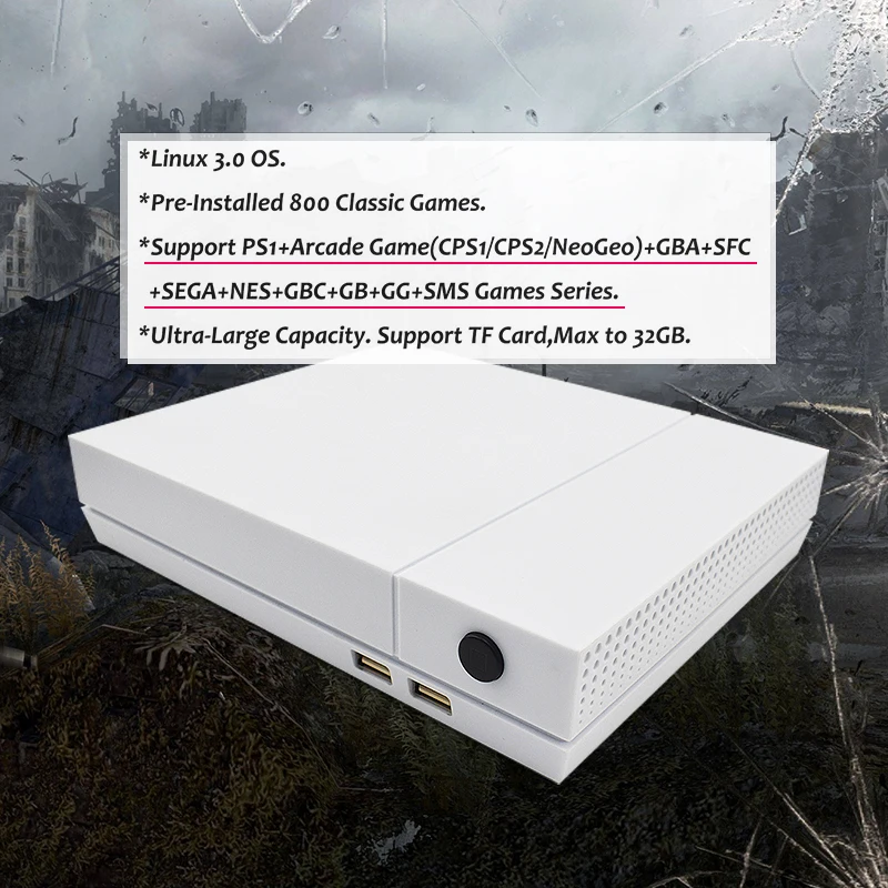 HD игровая консоль 64 бит Поддержка 4K выход для HDMI ТВ встроенный в 800 игр для PS1/g.b. A. Ретро игровой консоли