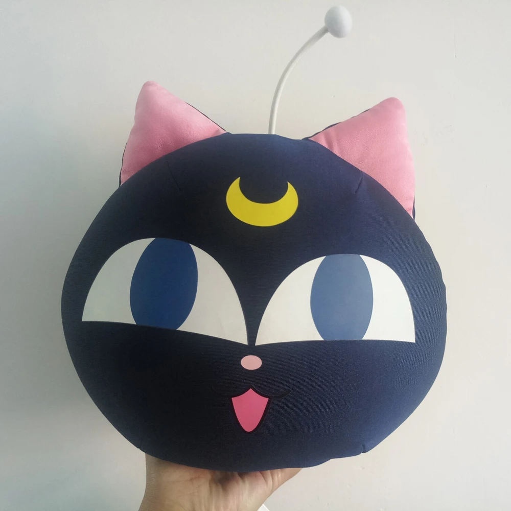 Authentic Anime Sailor Moon 20th Anniversary Luna Cat Stuffed Plush Doll pillow with tags | Игрушки и хобби