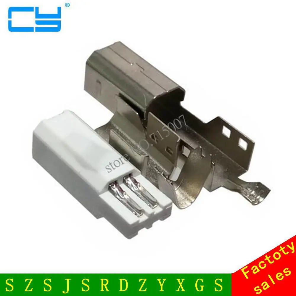 10 комплектов каждой партии DIY USB 2 0 B штекер сварочный кабель Тип монтажный адаптер