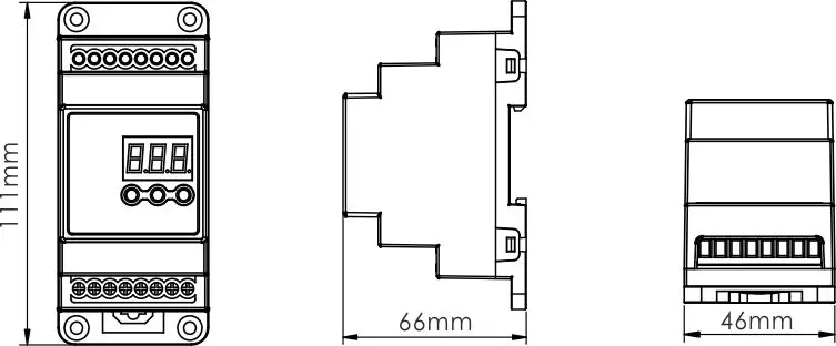 1CH 10A DIN Rail DMX512 декодер постоянного напряжения постоянное напряжение PWM PWM|Диммеры|