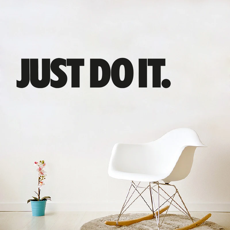 D346 &quotJust Do It&quot виниловая декоративная наклейка наклейки на стену для гостиной