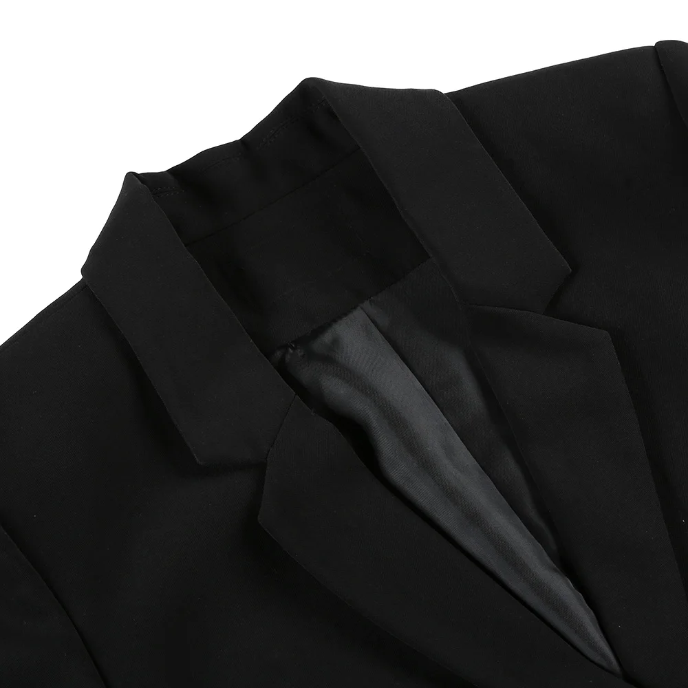 

Nice Nice Autumn Slim Fit Women Formal Jackets Office Work Two Button Women Blazers Casual Business Solid Black Coat