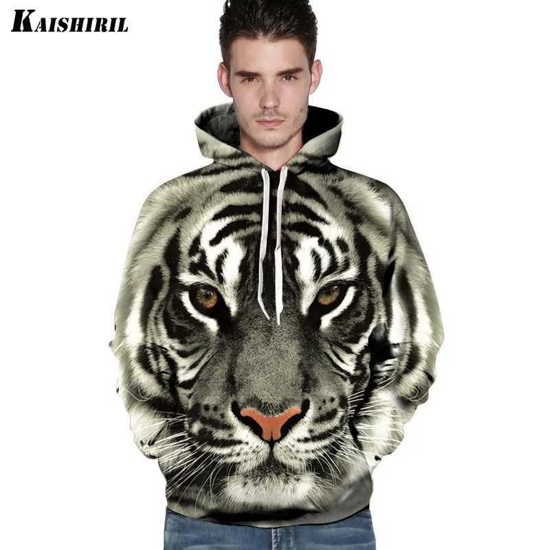 

2018 3D Hoodies Men Tiger Lion Leopard Sweatshirt Casual Harajuku Couple's Pullover Women Men's Hip Hop Animal Hoodie