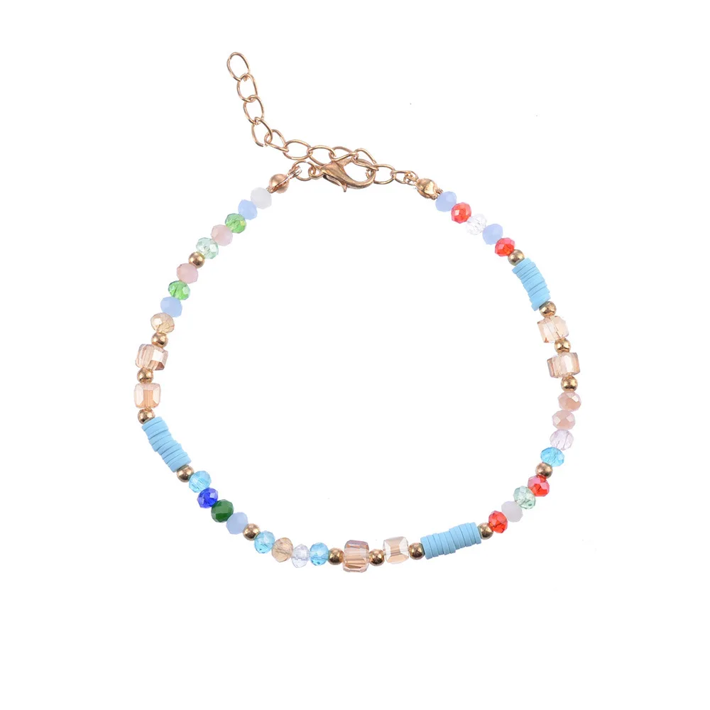 Женские богемные разноцветные браслеты ручной работы летние пляжные бохо