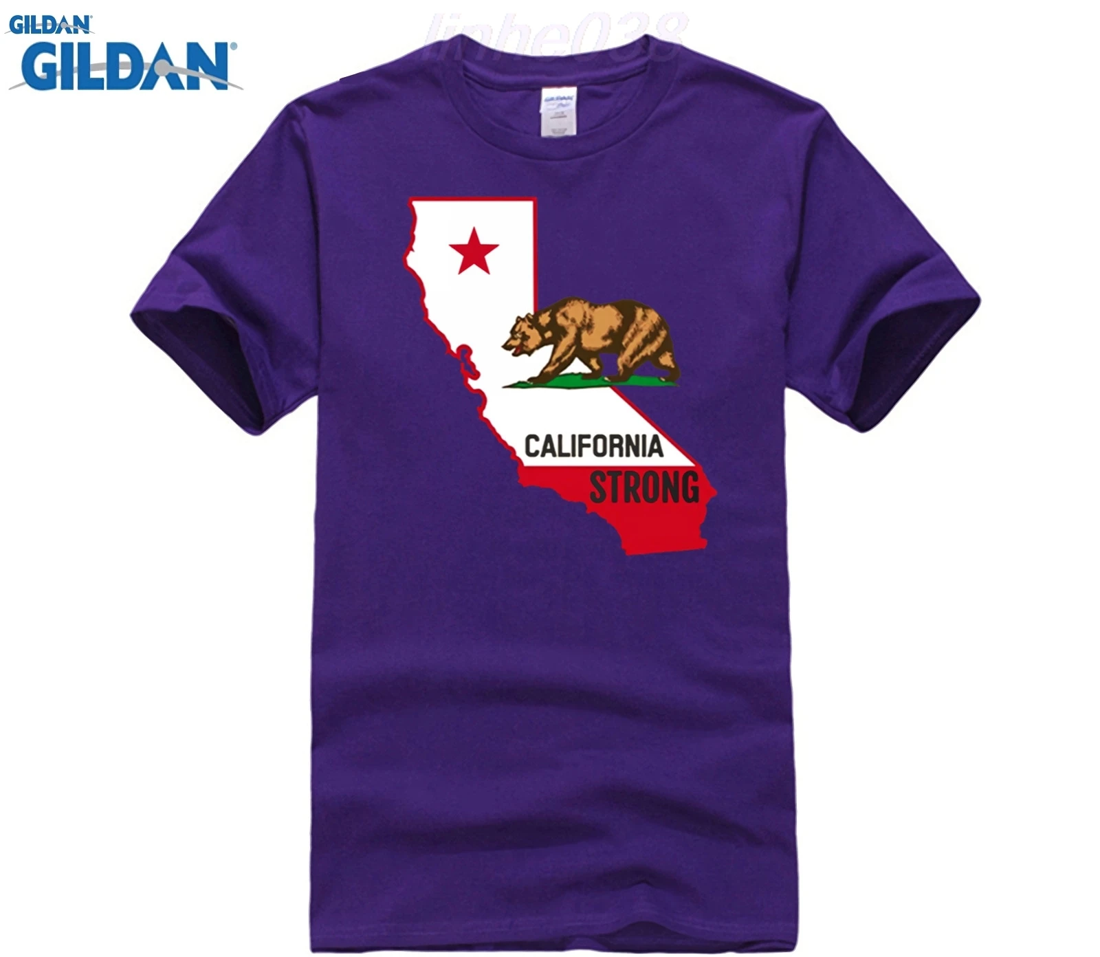 CALIFORNIA STRONG SHIRT Summer men's printed T-shirt | Мужская одежда