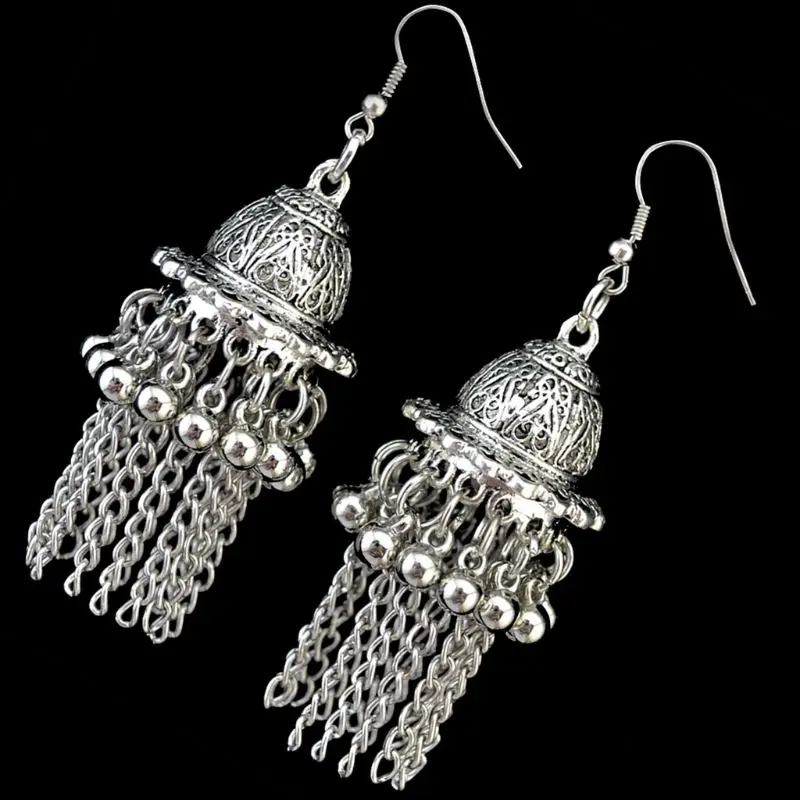 Jingle Bell Jhumka индийские уникальные этнические болливудские Висячие серьги