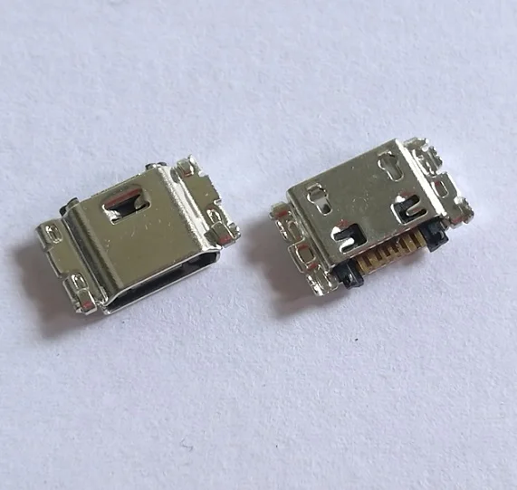 50 шт./лот гнездо разъема порта зарядки Micro USB док станция для Samsung J5 SM J500 J1 J100 J3 J300F J7