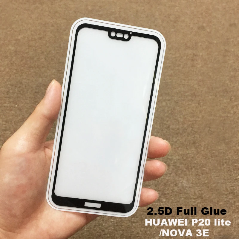 

CHEERYMOON Full Cover Glue For Huawei P20 Lite Front Phone Screen Protector Film Nova 3e P20lite Tempered Glass AE Saver Ship