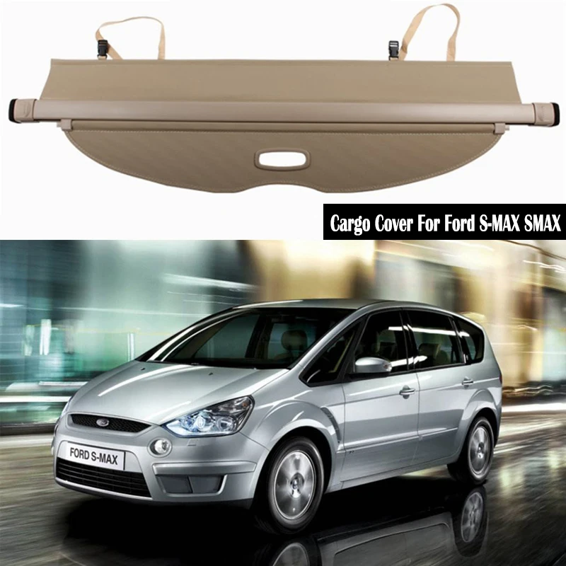 Задняя крышка грузового Для Ford S-MAX SMAX 2007 2008 2009 2010 2011 2012 2013 конфиденциальности багажник Экран безопасности щит козырек