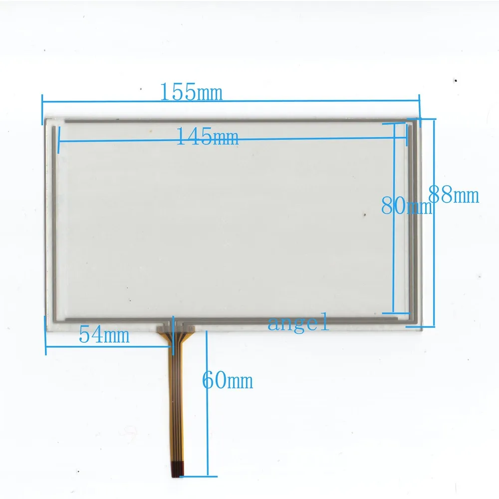 

6.2-inch four-wire resistive touch screen external screen GPS navigation Epworth Soling 155 * 88 yuan levy Philco