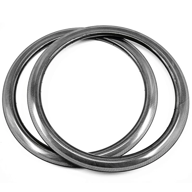 

700c road clincher tubeless 50x25mm width road bicycle rim AC3 Brake side 3k UD road bike rims 490g carbon rim ERD 546mm