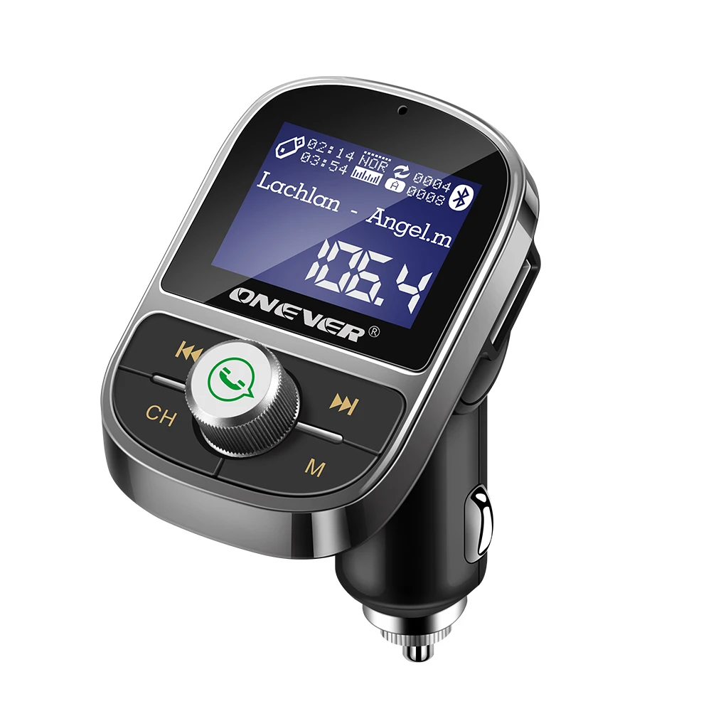Поворотный FM трансмиттер HY92 с Bluetooth Автомобильный MP3 плеер 5 В 3 1 А зарядное