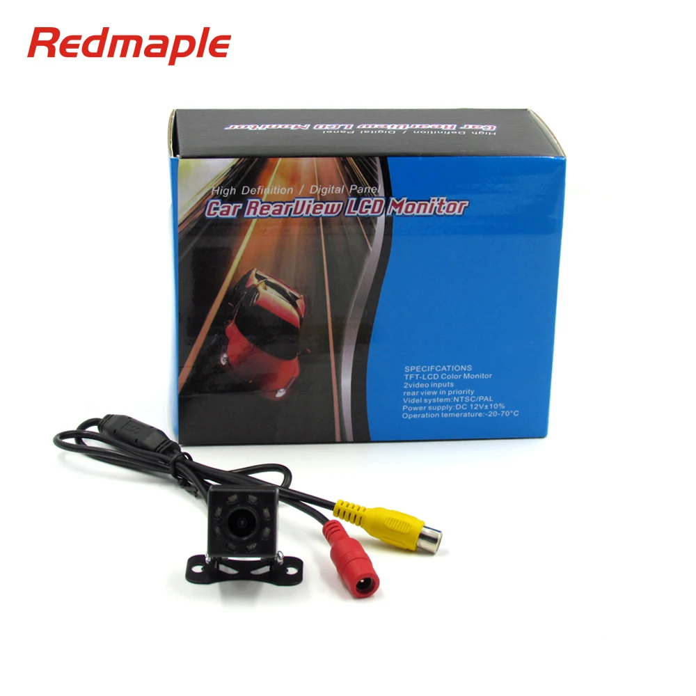 8 светодиодных ламп Универсальная автомобильная резервная камера парковочная