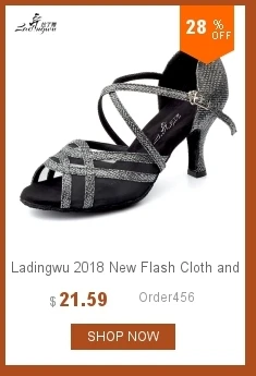 Ladingwu/Новинка года; женская обувь для латинских танцев; Черная блестящая обувь; женские сандалии для танцев; женская обувь для латинских танцев; Каблук 8,5 см