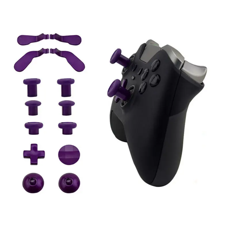 Purple 16 шт. запасные части для Xbox One Elite беспроводной контроллер геймпад джойстик джойстики Dpad крест накрест отвертка ж/инструмент - Цвет: Purple