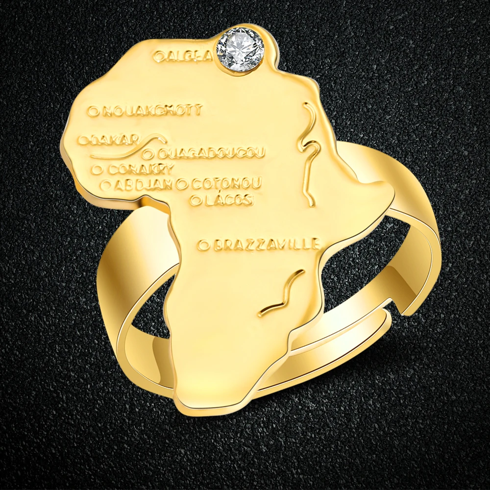 SAYYID ювелирные изделия новый дизайн Африка кольцо с изображением карты для женщин