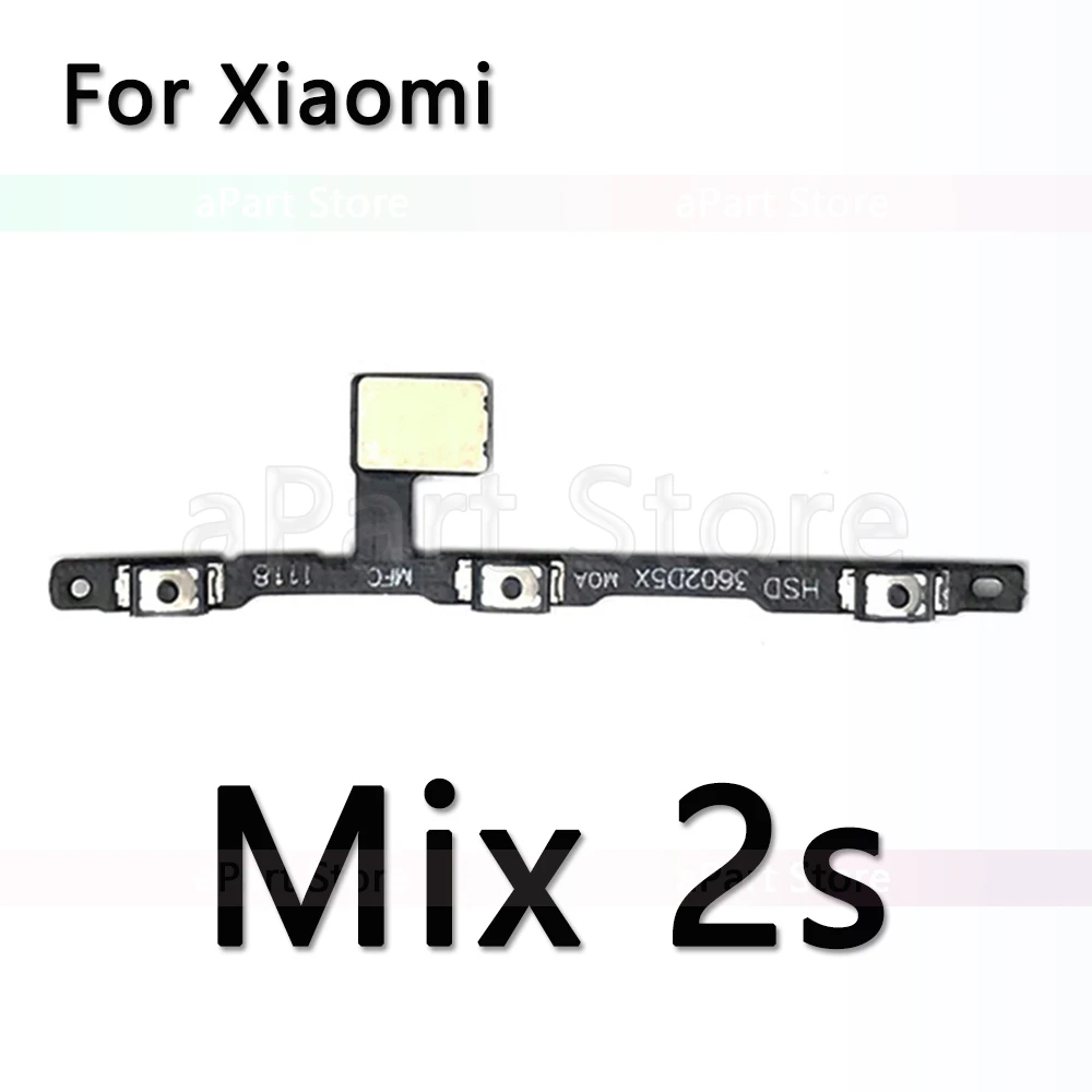 Кнопка включения громкости Гибкий Силовой кабель для Xiaomi mi Note Max mi x 1 2s 3 Pro A2 A1 Lite power Flex Запчасти для телефонов