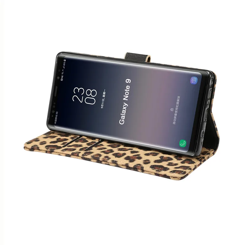 Leather Case For Samsung Galaxy Note 9 S9 S9+ Cover For Samsung S8+ NOTE 8 S5 S6 S7 Edge Card Holder Wallet Flip Stand Coque