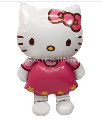 $0 97/шт большой 80*48 см Рисунок Hello Kitty фольгированные шары cartoon рождения украшения