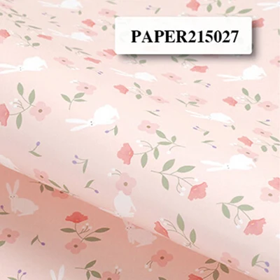 C12 10 sheet 10 листов 52X75 см цветочный рулон упаковочной бумаги Цветочный узор Подарочная упаковка фон ремесло DIY Скрапбукинг Декоративные - Цвет: C12 10 sheet