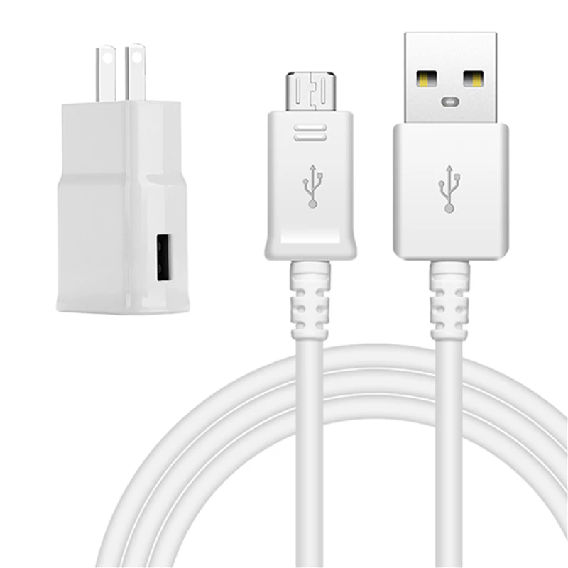 2A USB EU US Plug настенное зарядное устройство + Micro зарядный кабель для Samsung S4 S6 S7 Edge Galaxy