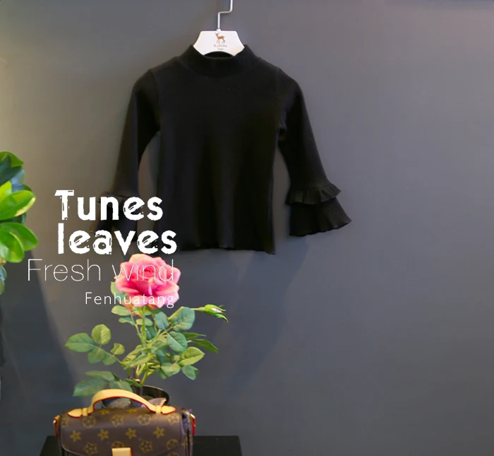 

2018 new spring autumn/winter/summer Girls Kids Boys Bell sleeve T-shirt comfortable cute baby Clothes Children Clothing