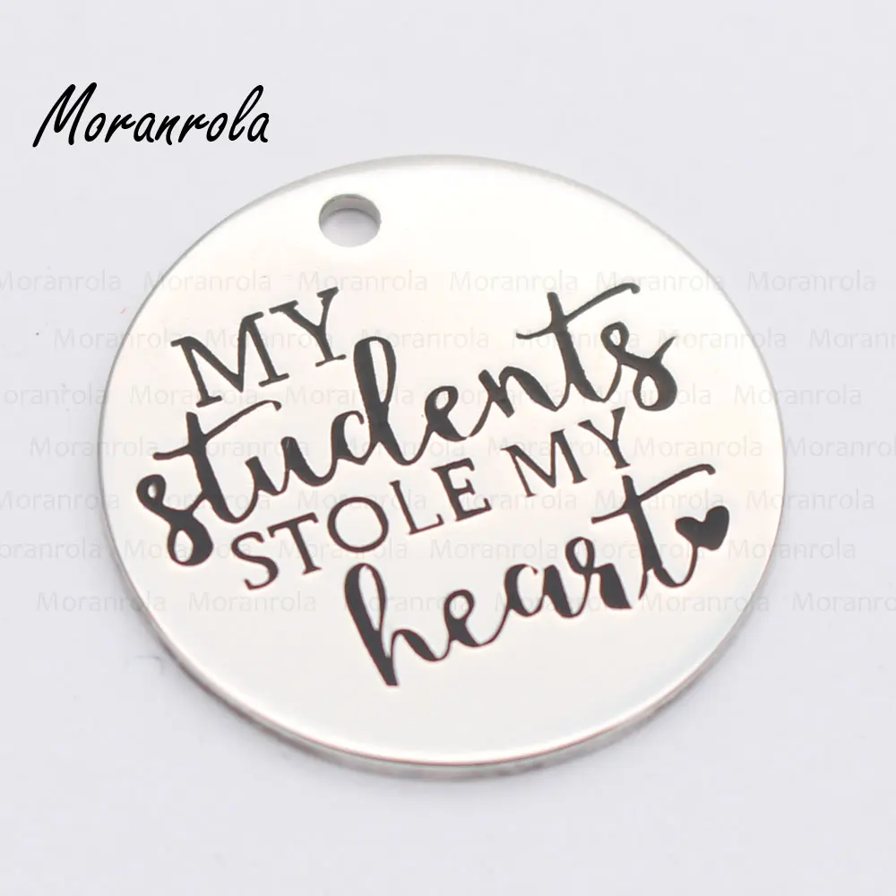 Новинка! медное ожерелье-брелок с надписью My Students whold Heart очаровательное