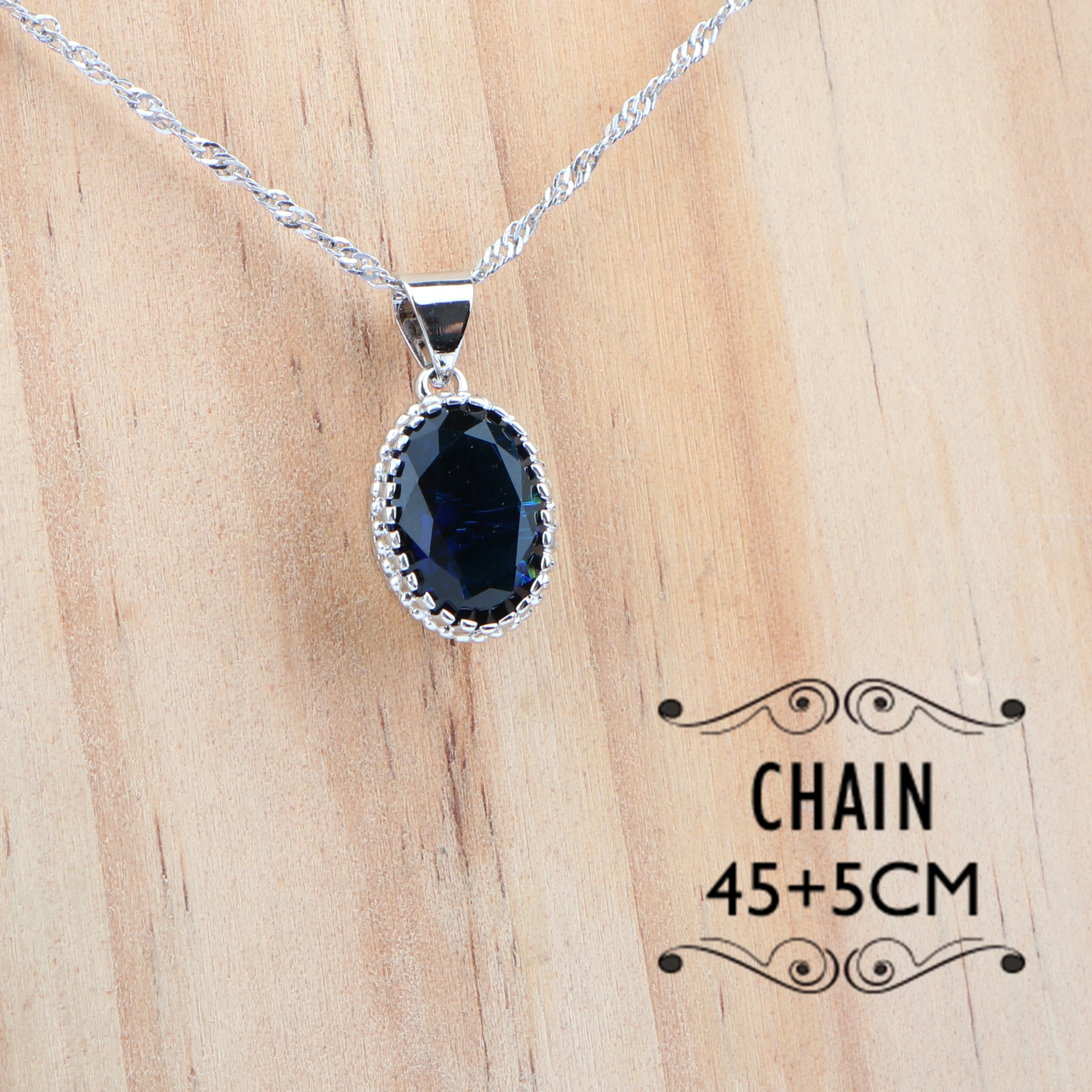 Женский костюм для невесты серебро 925 ювелирные наборы голубой циркон серьги