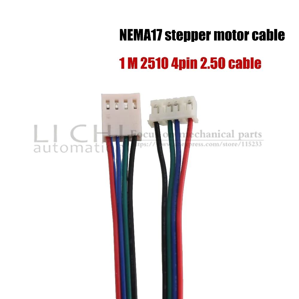 Бесплатная Доставка 5 шт. CE сертификация NEMA17 кабель 17HS4401 с 4мя фазами Nema 17