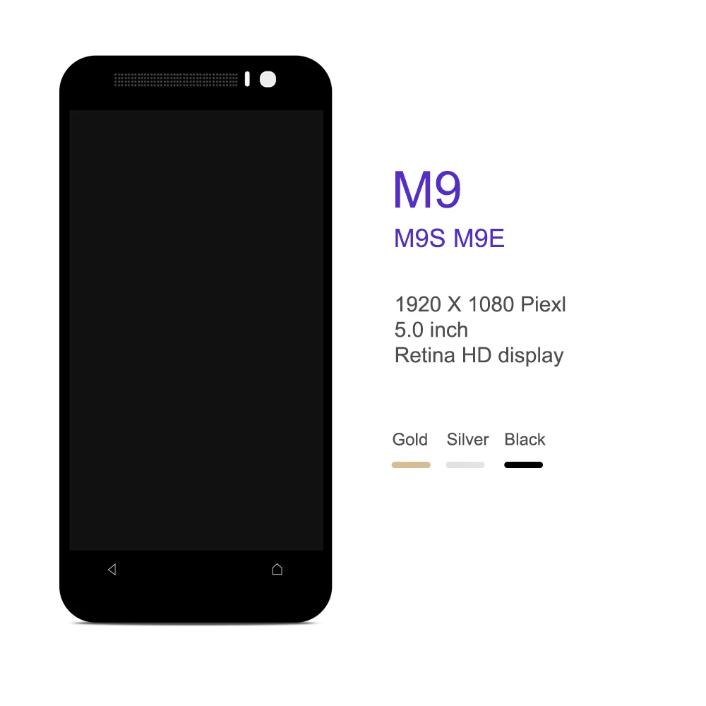 ЖК-дисплей 5 0 дюйма для HTC ONE M9 сенсорный экран дигитайзер в сборе запасные части