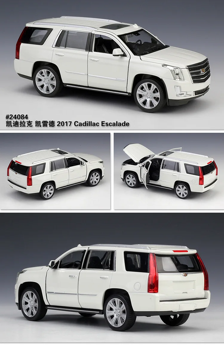 1:24 WELLY Simulator сплав Cadillac Escalade литая под давлением модель автомобиля внедорожник металлическая игрушка автомобиль игрушки для детей подарок коллекция украшения