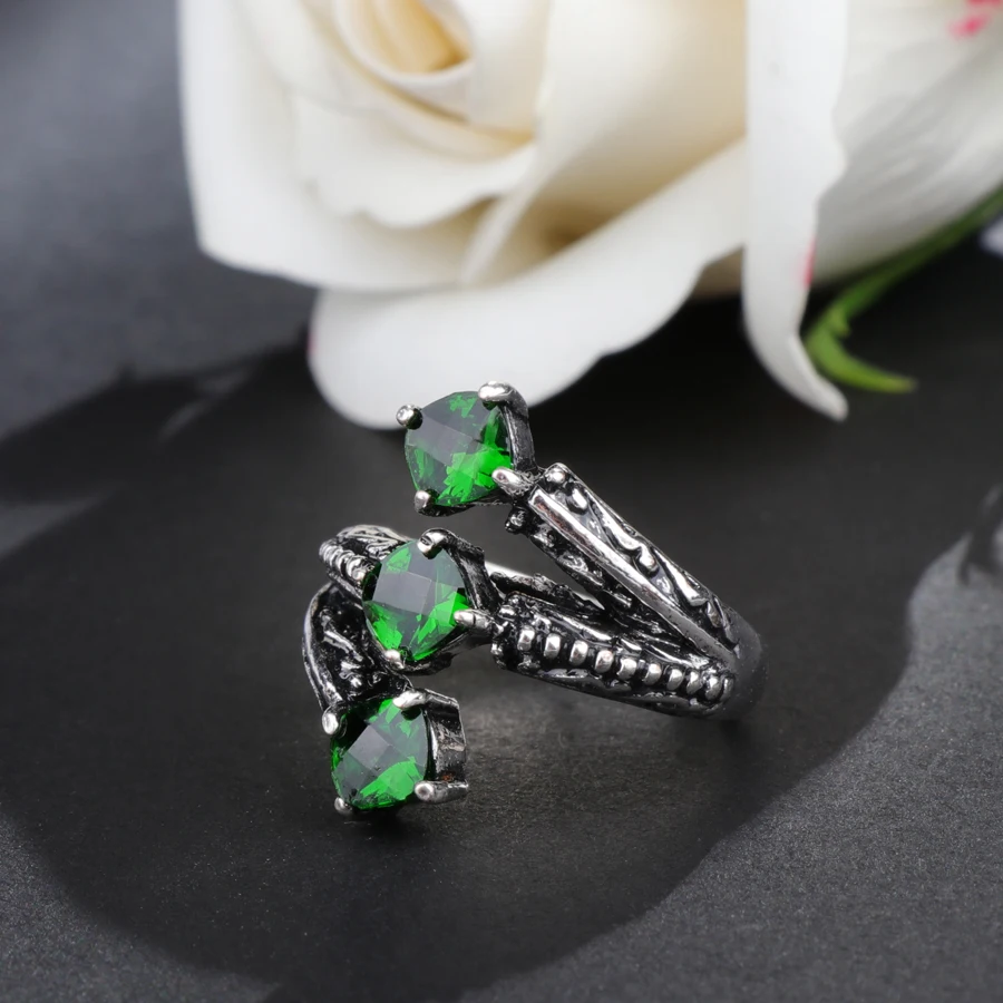 Женские винтажные кольца серебряного цвета ювелирные изделия из тяжелых