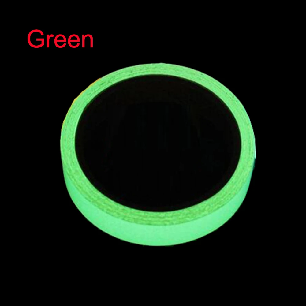 Green Keythemelife 5 м светящиеся ленты Предупреждение ющие полосы Светящиеся в темноте DIY аварийные линии стены стикеры флуоресцентные лестницы линии PET A - Цвет: Green