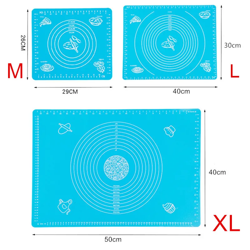 Антипригарный силиконовый коврик для выпечки теста термостойкий Коврик
