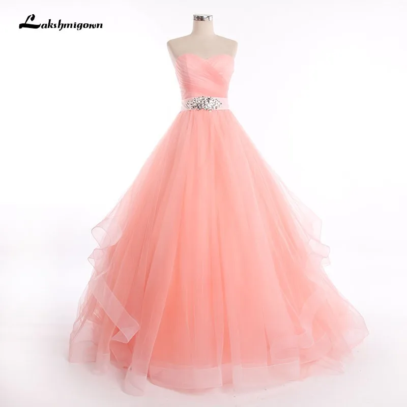 

Coral Beading Crystal Wedding Dress 2019 Vintage Sash Sweetheart Wedding Gowns Robe De Mariage Vestido De Noiva