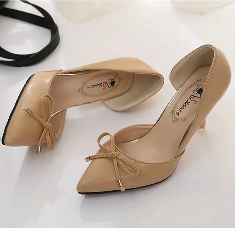 Size34 39 Новинка 2020 года Пикантные женские туфли лодочки Сезон весна осень Вечерние