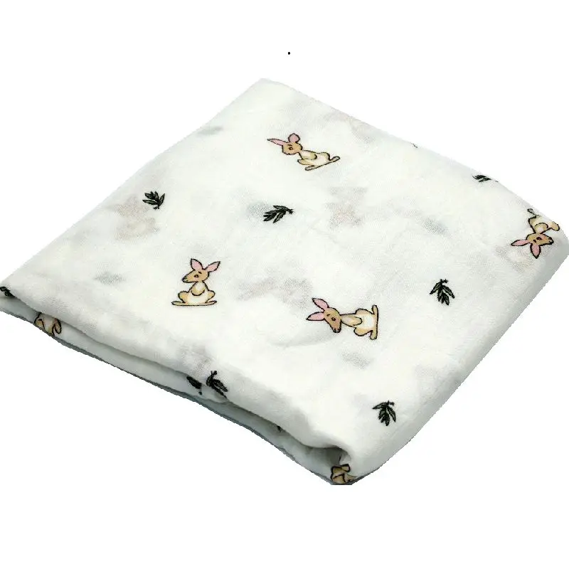 100% бамбуковое волокно кенгуру медведь муслиновое одеяло постельные