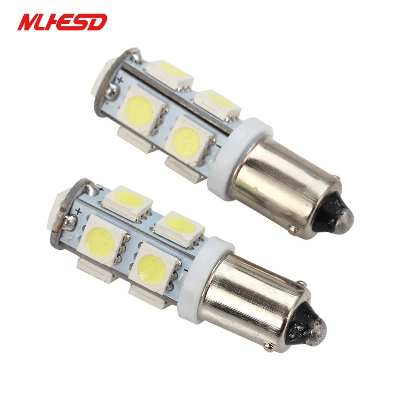 10 шт. автомобисветодиодный светодиодные лампы BA9S 9SMD 5050 LED 6523 1895 H6W T4W 9 светодиодный