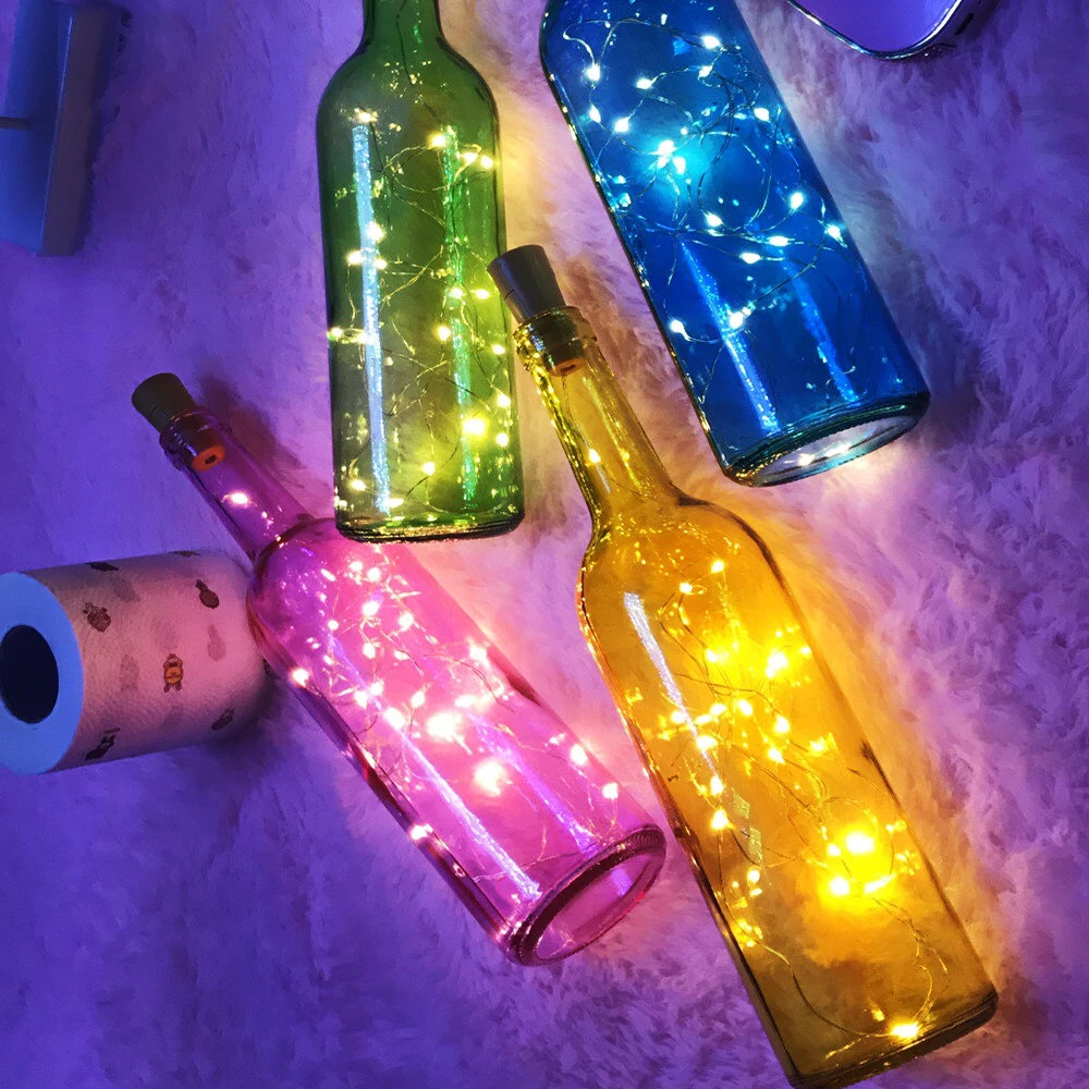 DIY праздничное украшение для вечеринки свадьбы медная веревка светильник