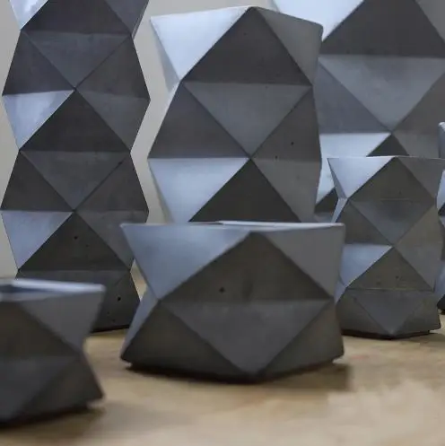 Силиконовая цементная 3D форма для вазы геометрическое украшение стола держатель