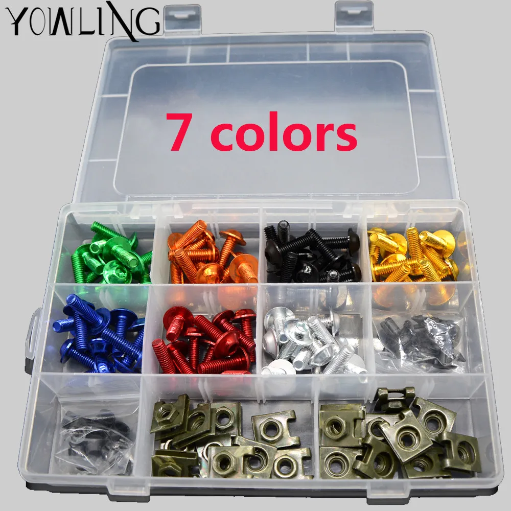 

Motorcycle Fairing Bolts Nuts Screw Kit Spire Speed Fastener Clips Screw for Honda 1999-2000 CBR 600 F4 2001-2006 CBR 600 F4i