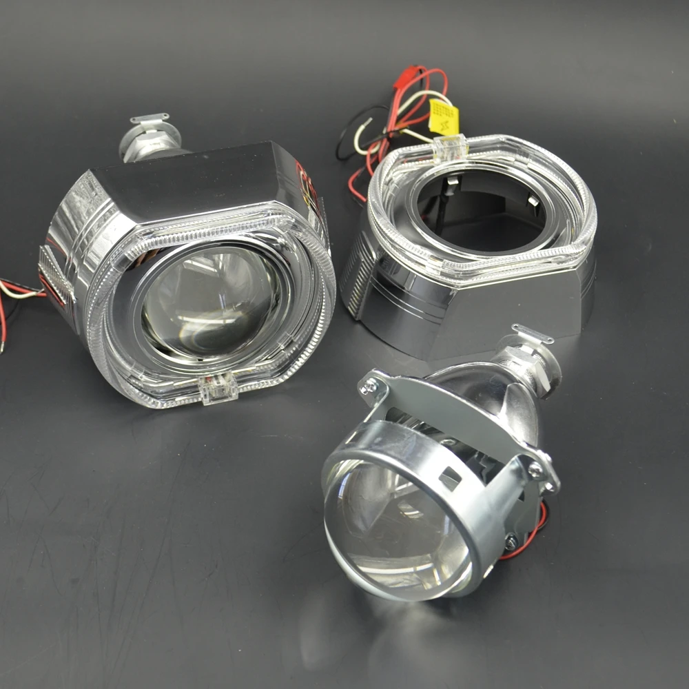 2 шт. автомобильные ксеноновые лампы 3 0 дюйма H1 H4 H7|lens headlight|angel eyesh7 hid |