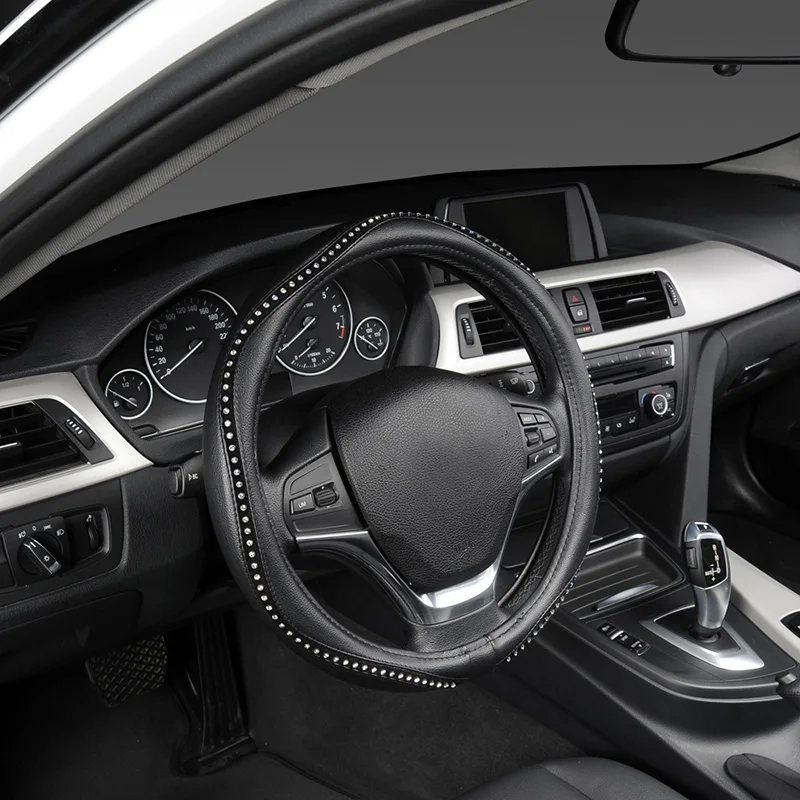 Чехол на руль Натуральная Кожа Диаметр 37 38 см AY10006|fashion steering wheel cover|steering coversteering cover