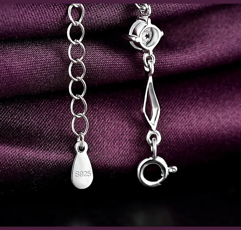 Женский браслет из серебра 925 пробы с аметистом | Украшения и аксессуары