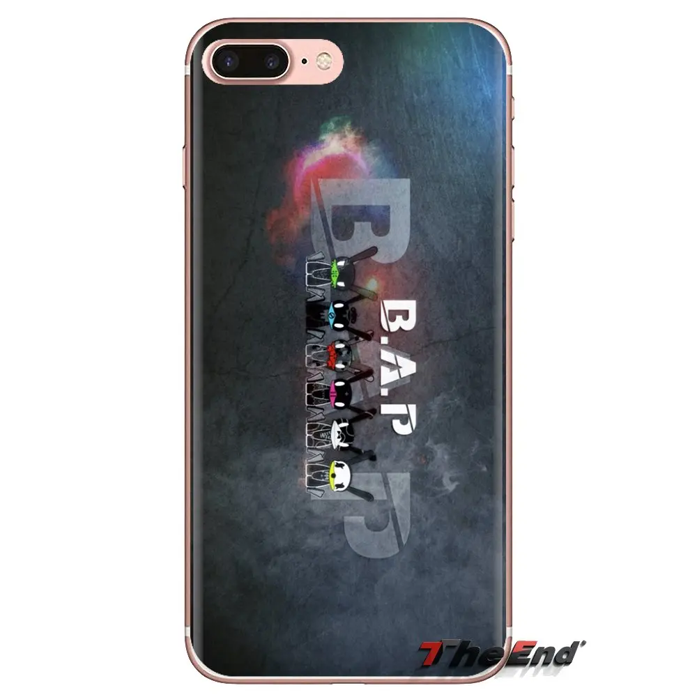 For Samsung Galaxy S3 S4 S5 Mini S6 S7 Edge S8 S9 S10 Plus Note 3 4 5 8 9 Transparent Soft Shell Covers Kpop Bap B.A.P Boys band |