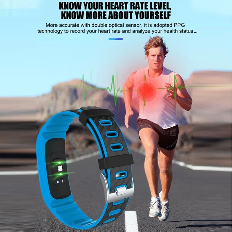 Смарт браслет Ataliqi P4 фитнес часы шагомер монитор артериального давления