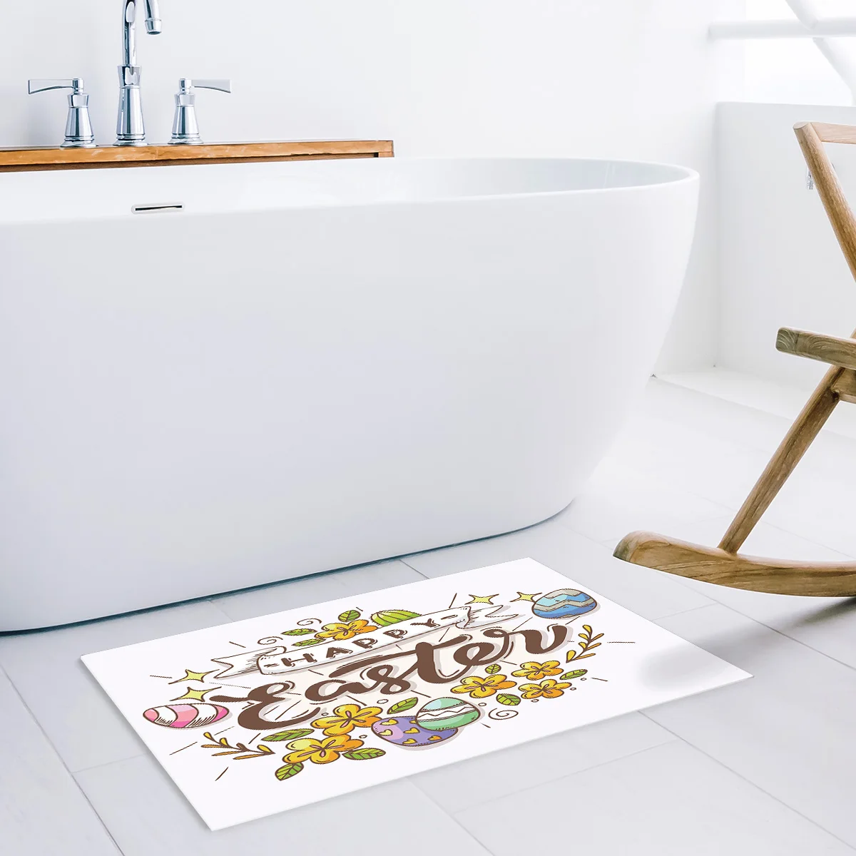 Пасхальное яйцо шрифт на английском языке коврики для входного пути аксессуары