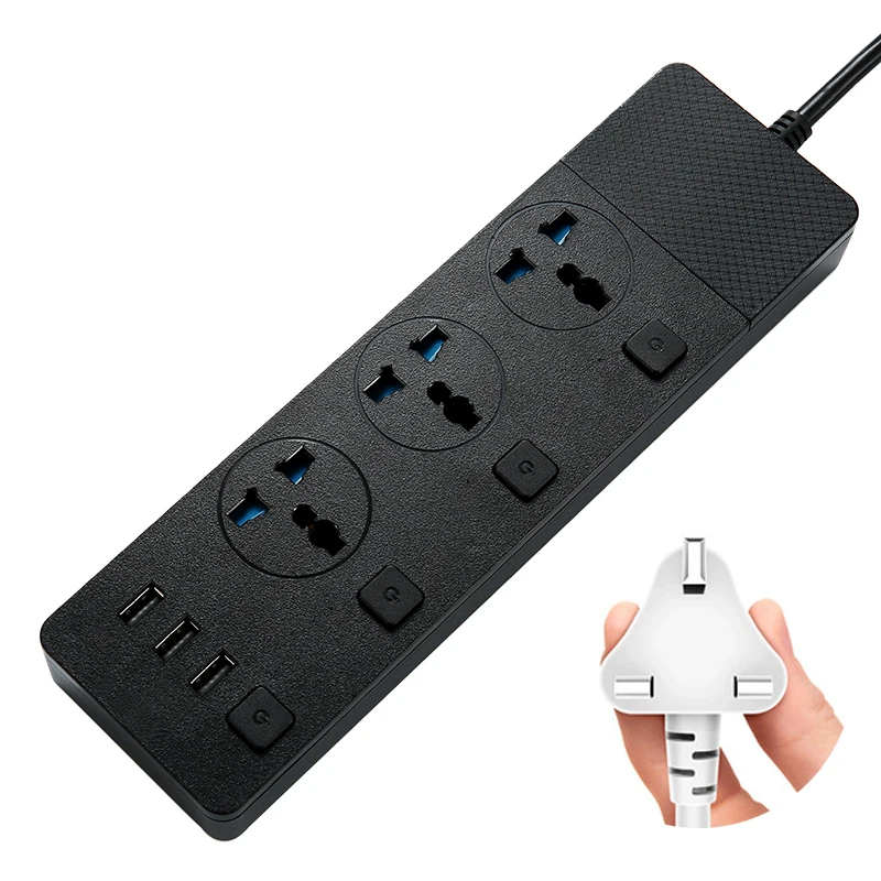 Розетка сетевая с 3 USB портами 2 м|Удлинители электрические| |